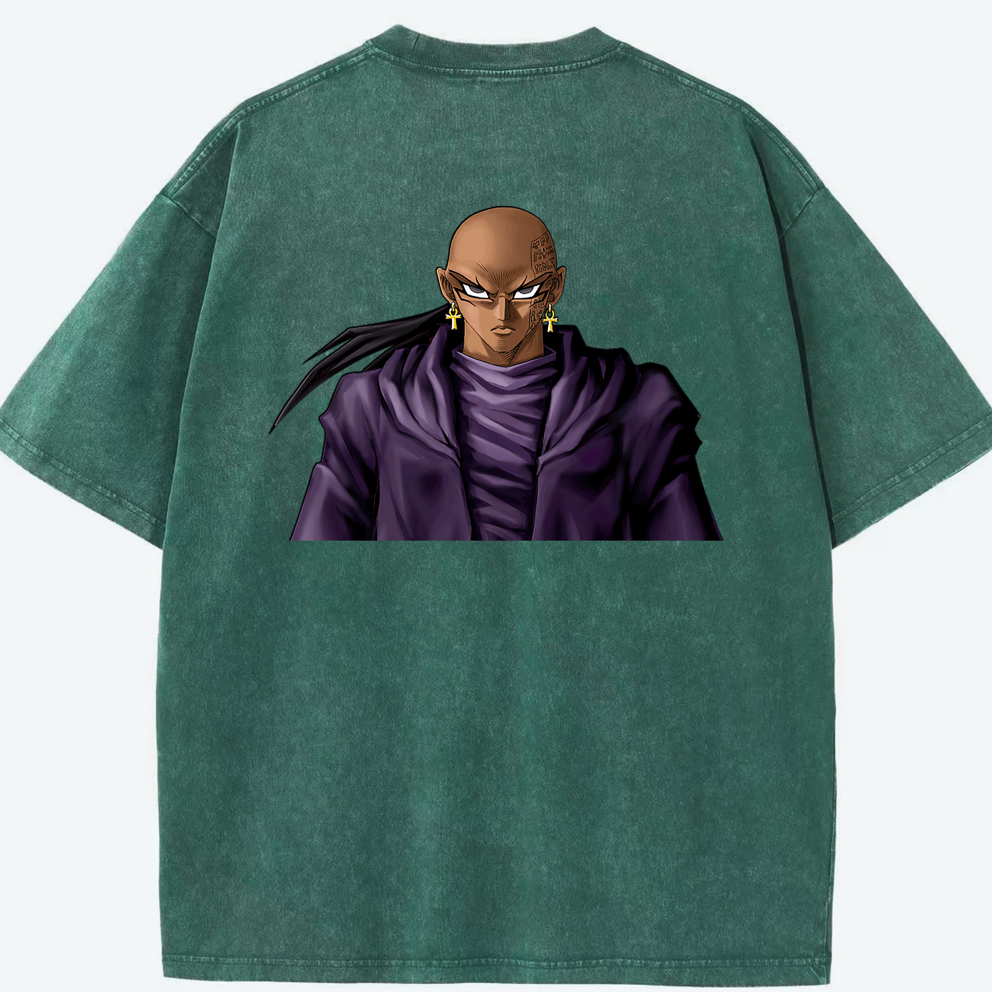 （画像用） 遊☆戯☆王 Yu-Gi-Oh! 綿100% ヴィンテージ風 半袖Tシャツ（背面プリント）